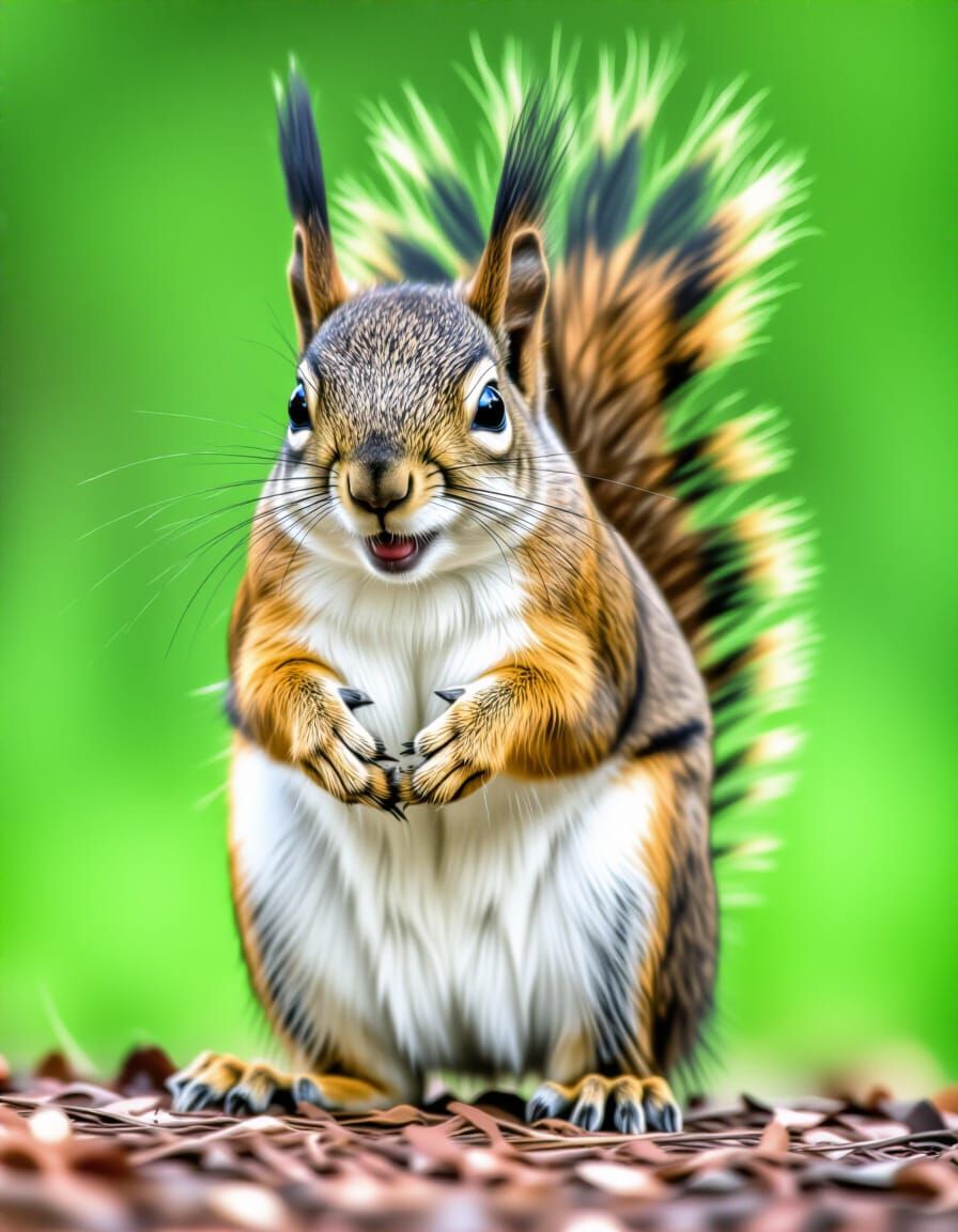 Mischievous Squirrel Generated by AI