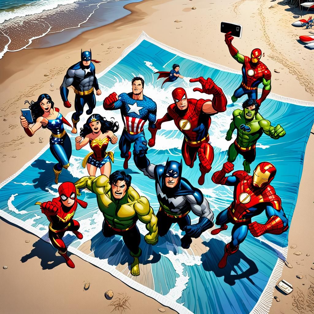 Superheroes on Vacation