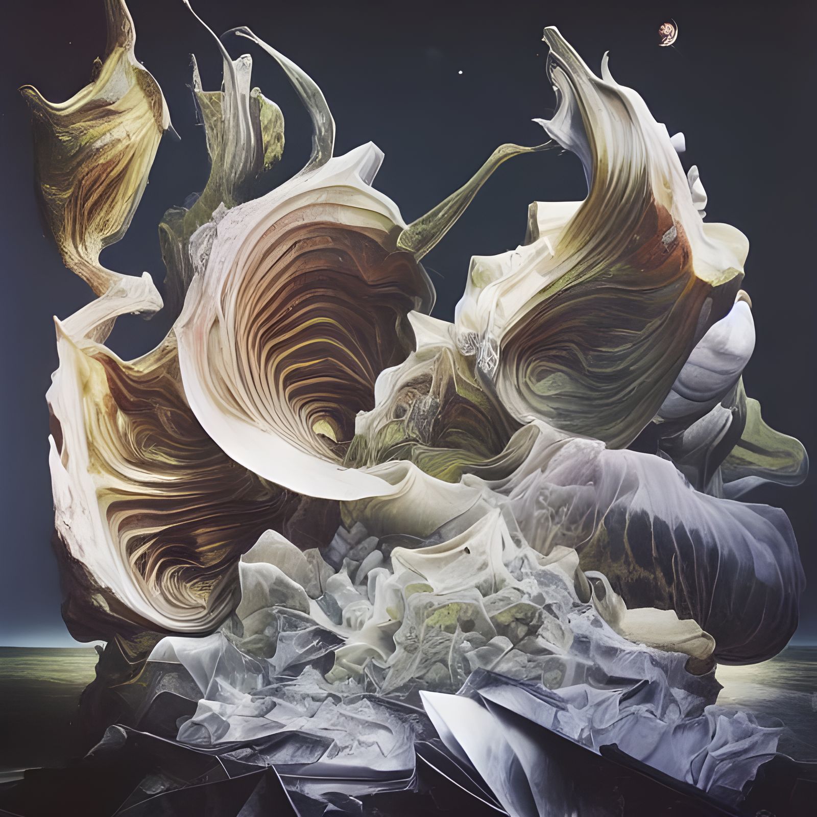 Recursive Fractal Art Inspired by Lucien Freud