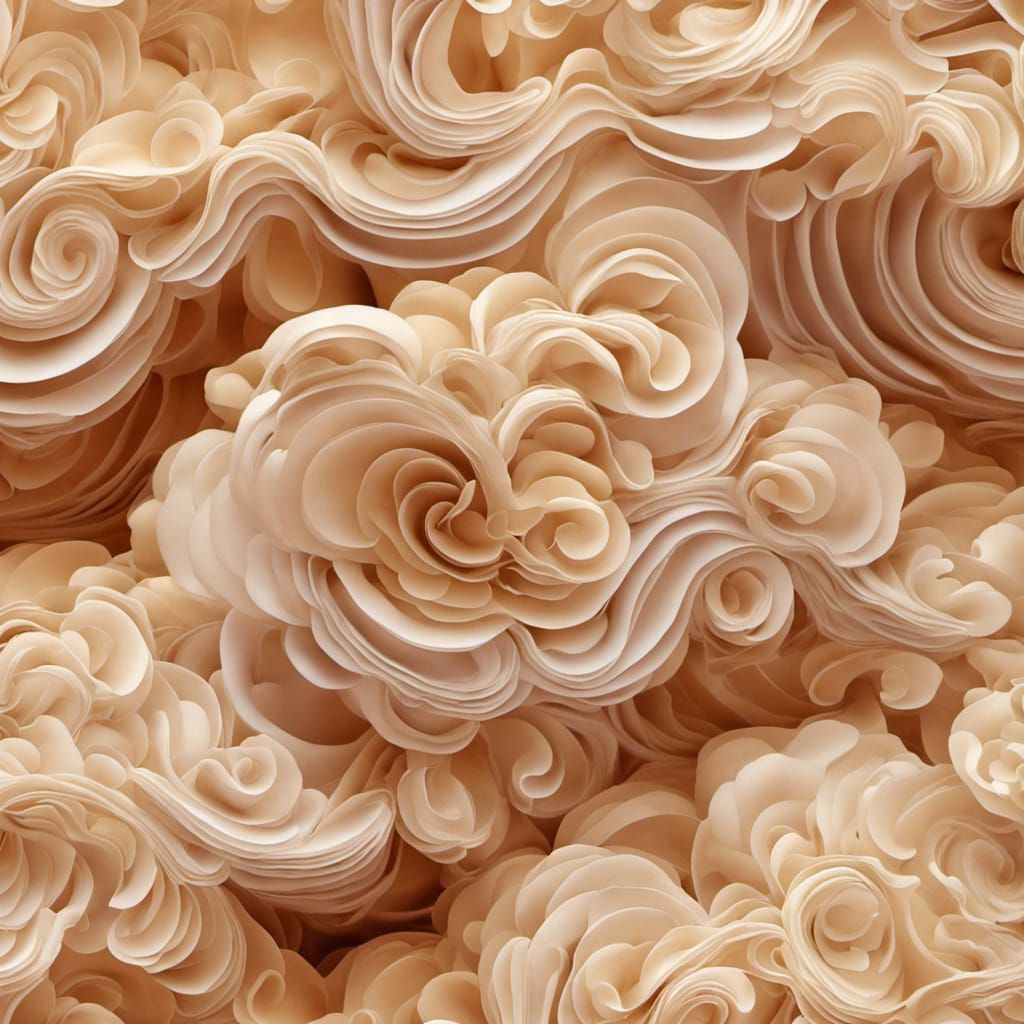 Swirling Cloud Design with Muted Colors