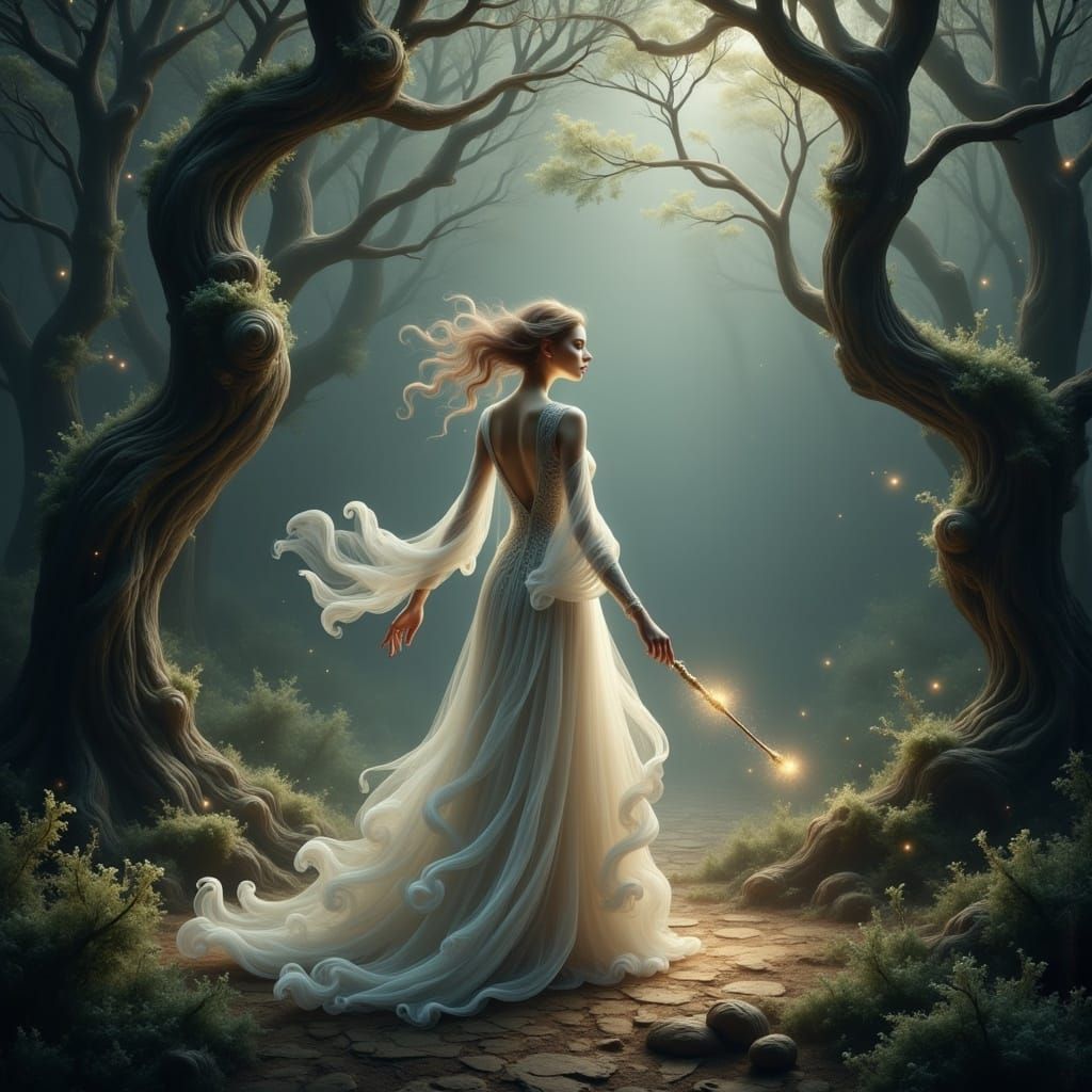 Hermione Granger in Ethereal Forbidden Forest