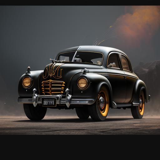 Black Bronze Hudson Hornet Transformer: Detailed Matte Paint...