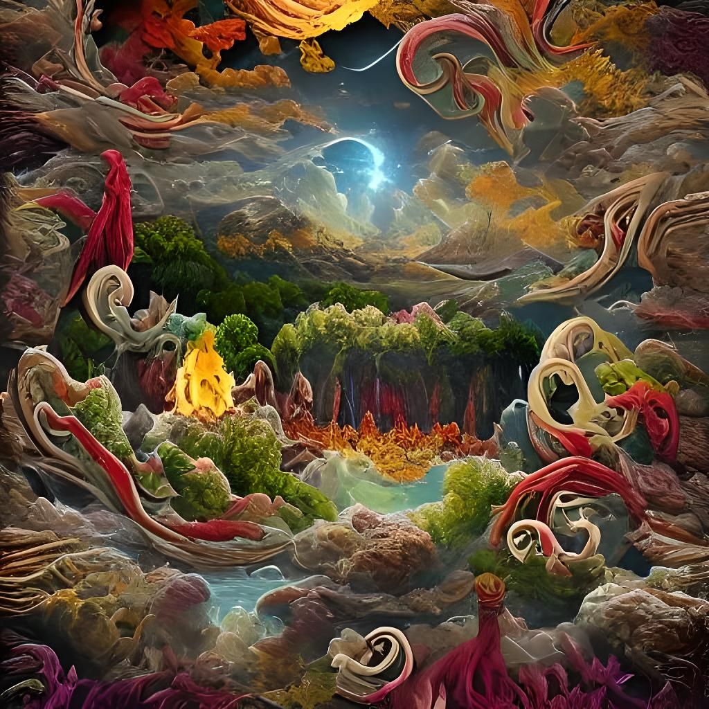 Cosmic Lines: Divine Chaos in Celestial Overlap