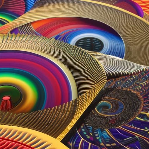 Surrealist Wheels and Disks in Triadic Colors