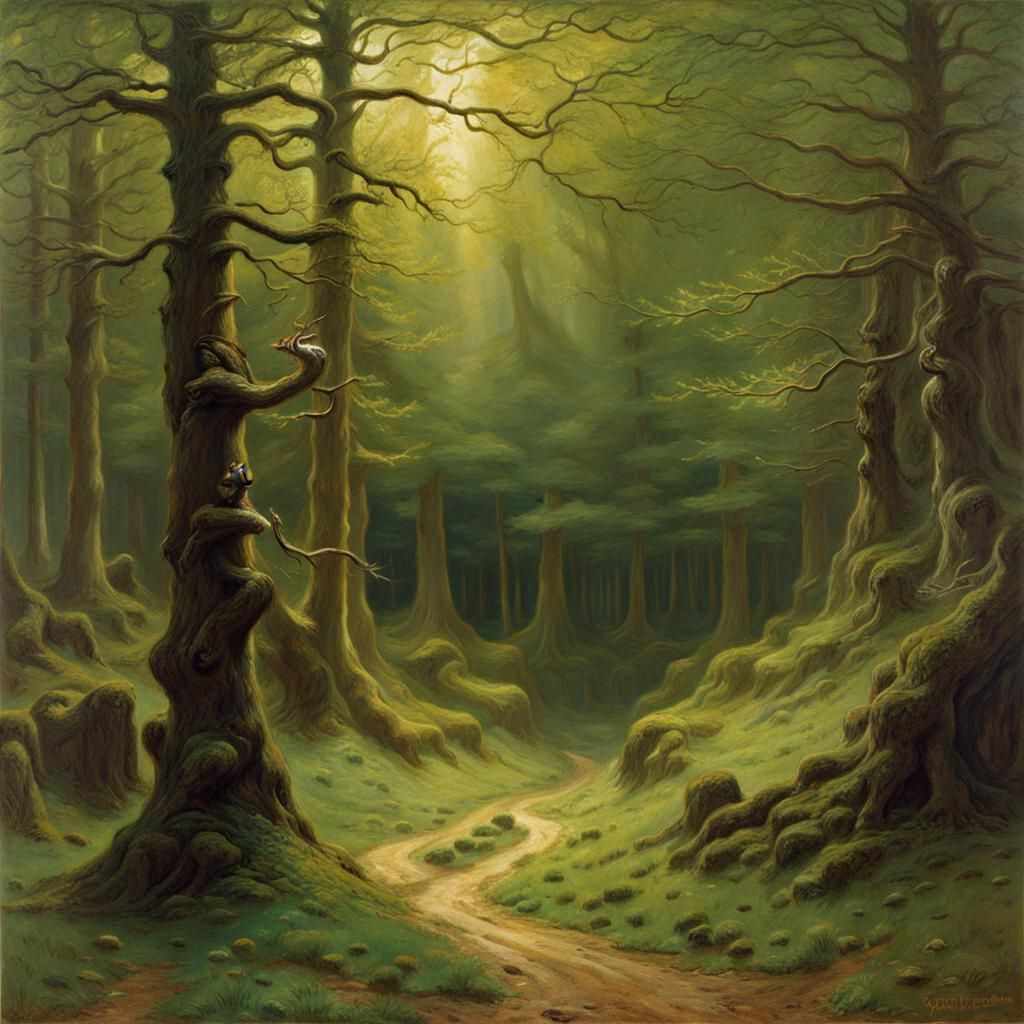 Eldritch Forest: A Classical Painting