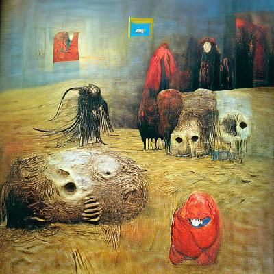 Nightmarish Necromorph Life in Surrealist Style