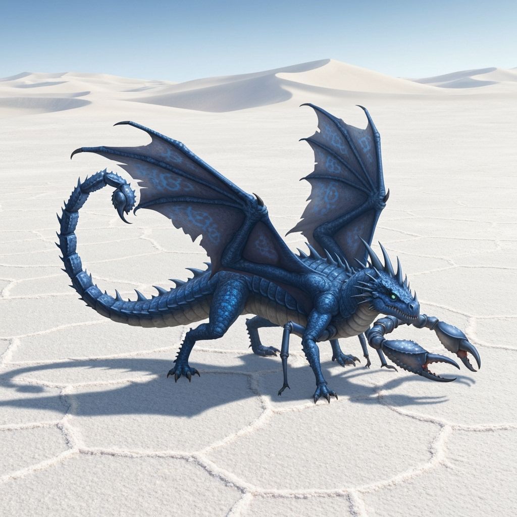 Blue Dragon Scorpion Hybrid in Athas Desert