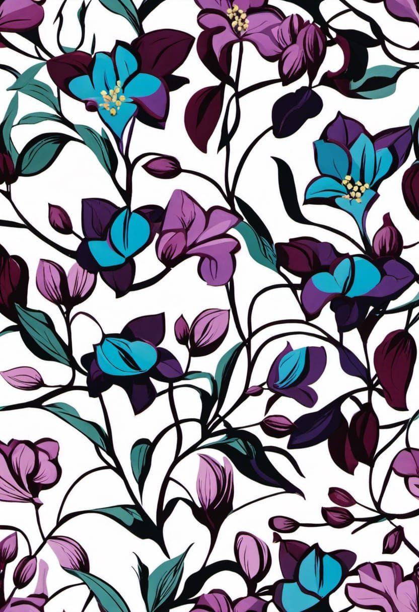 Purple Lilacs: AI Generated Image