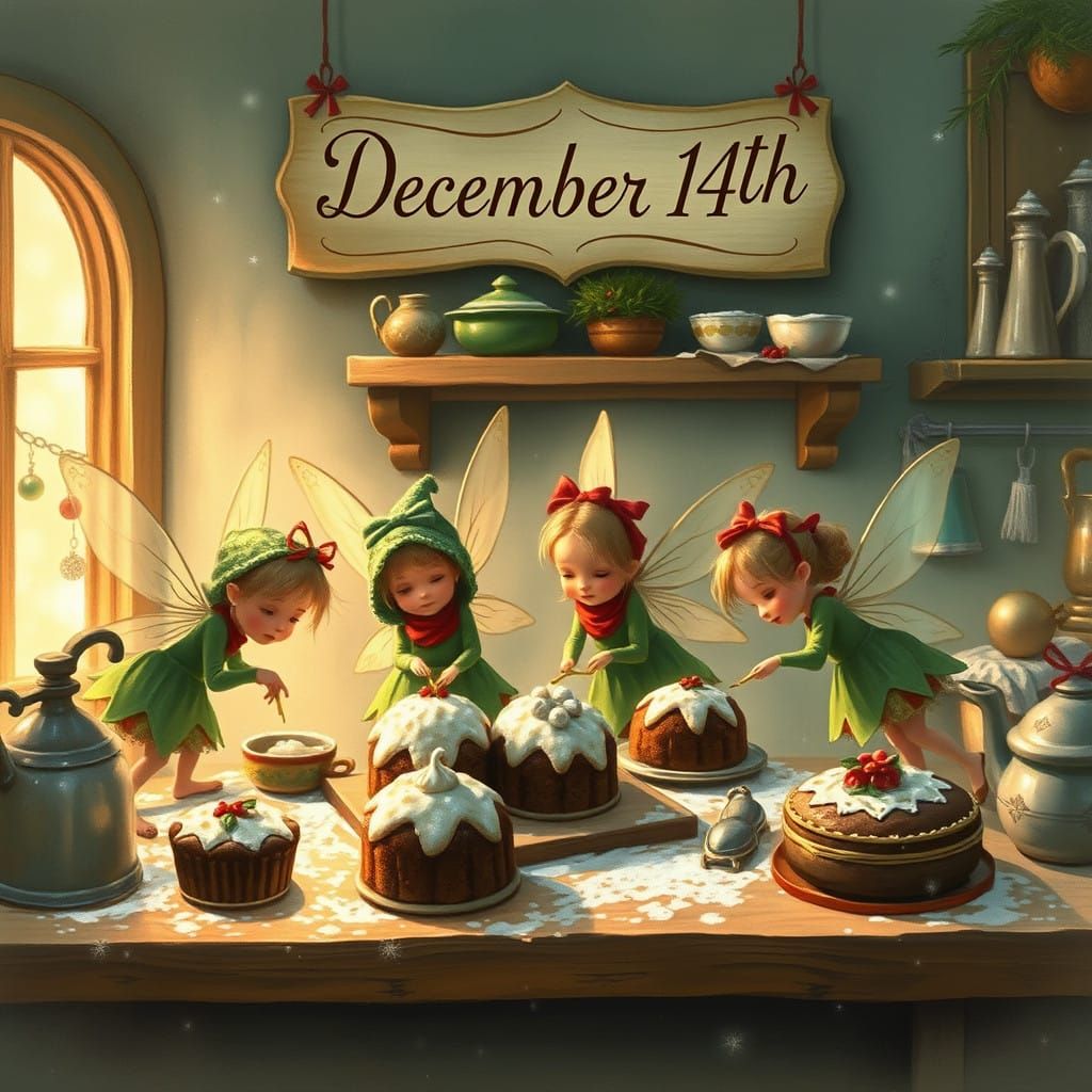 Festive Fairies Bake Christmas Cakes in Enchanted Winter Kit...