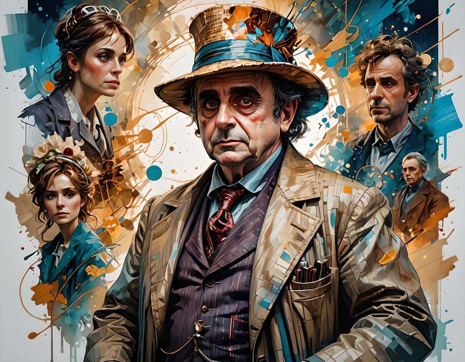 Sylvester McCoy as Doctor Who in Digital Art
