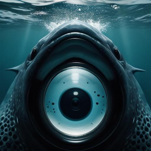 Terrifying Bloop Cryptid Eye Underwater Close-up