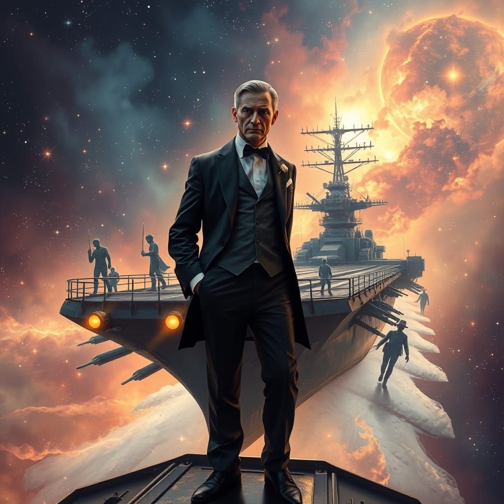 Gentleman on Spectral Carrier in Cosmic Nebula