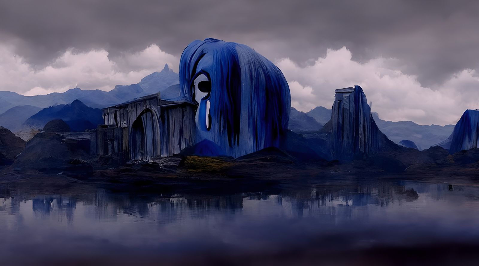 Evocative Matte Painting of Profound Sadness