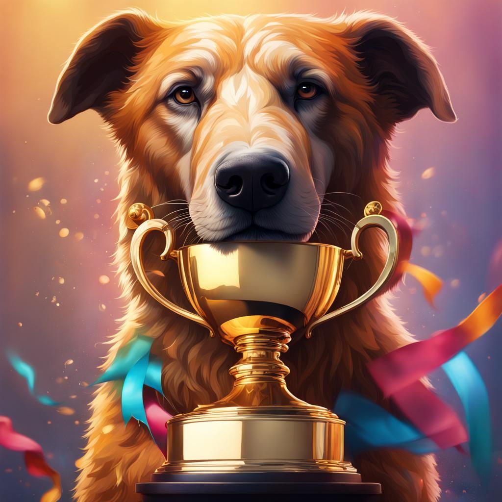 Animal Awards Ceremony in Hyperrealistic Splash Art