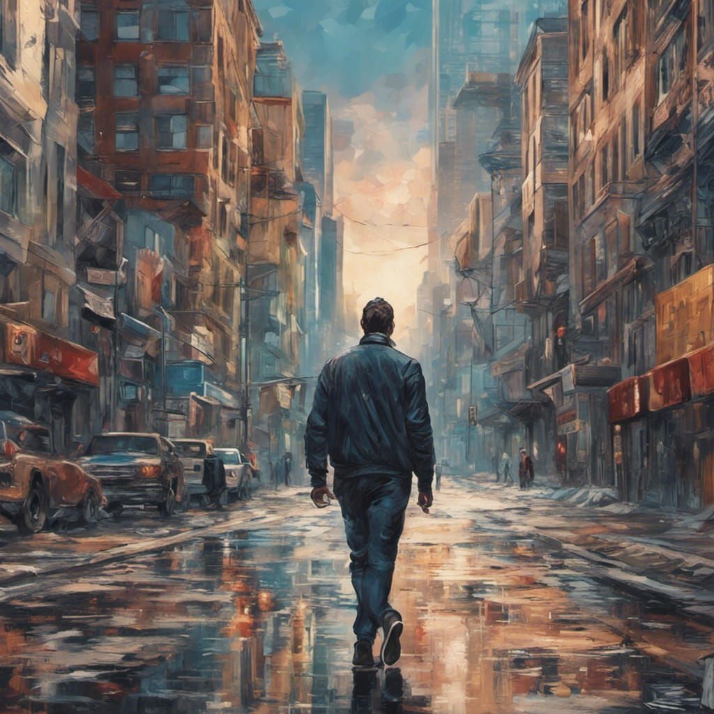 Montreal Street Scene in 2065: Hyperrealistic Futurism