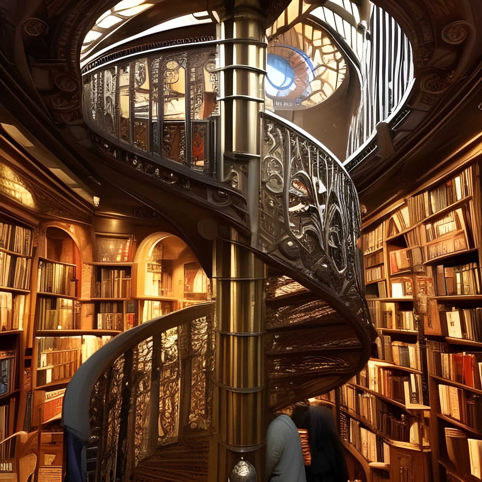 Livraria Lello's Stunning Spiral Staircase