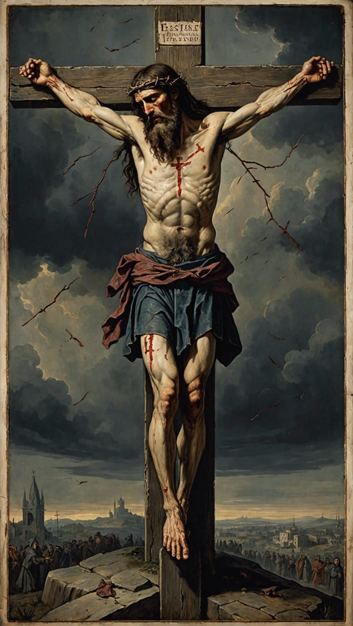 Crucifixion Scene of Jesus of Nazareth