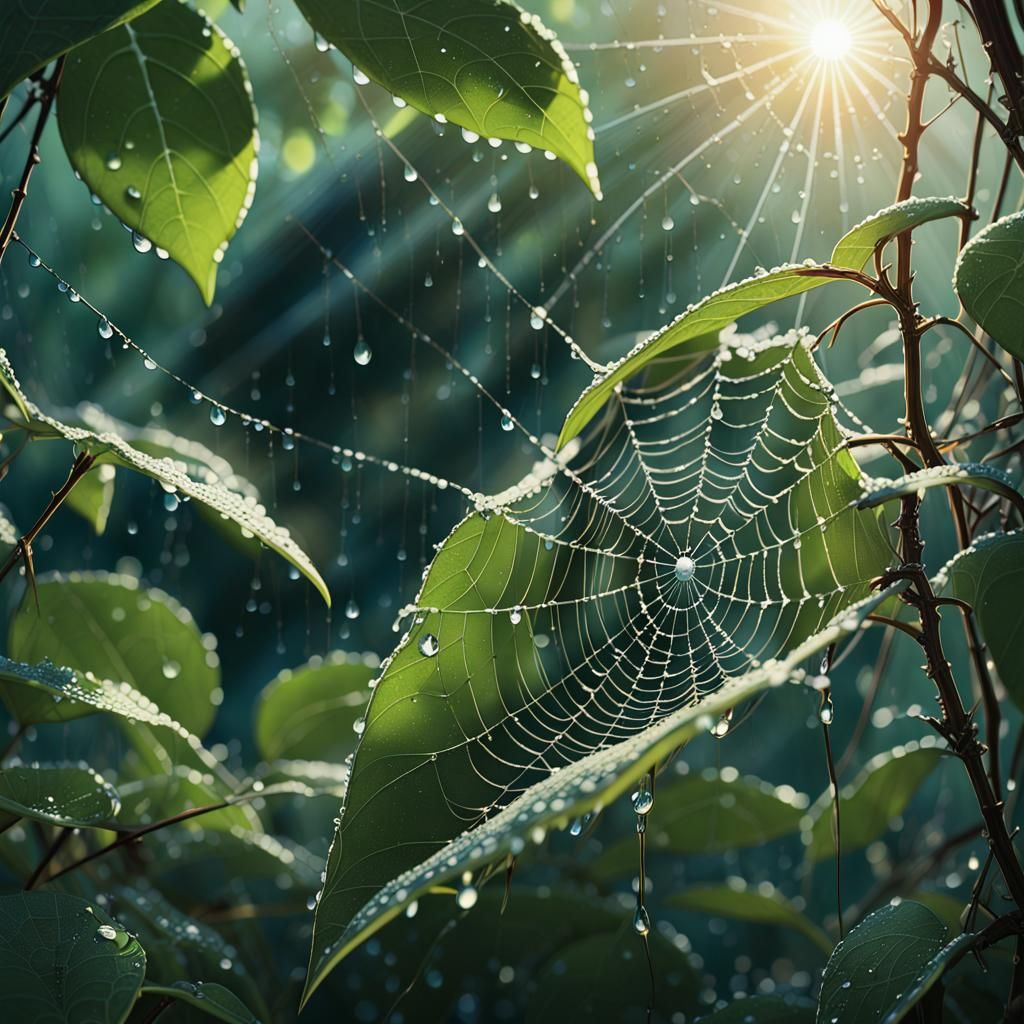 Shining Spider Web: Anime Key Visual