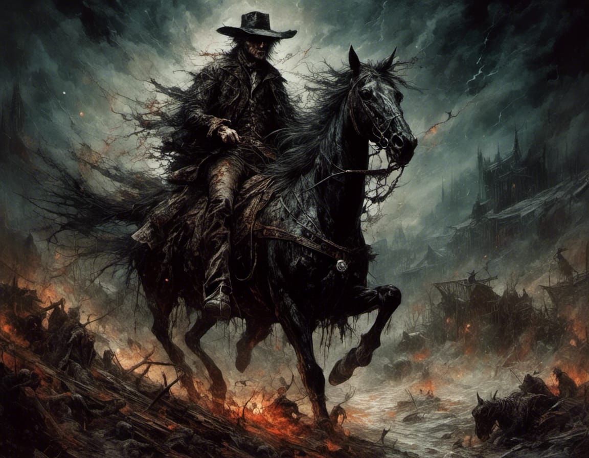 Wrathful Cowboy Summons Hell in Dark Western