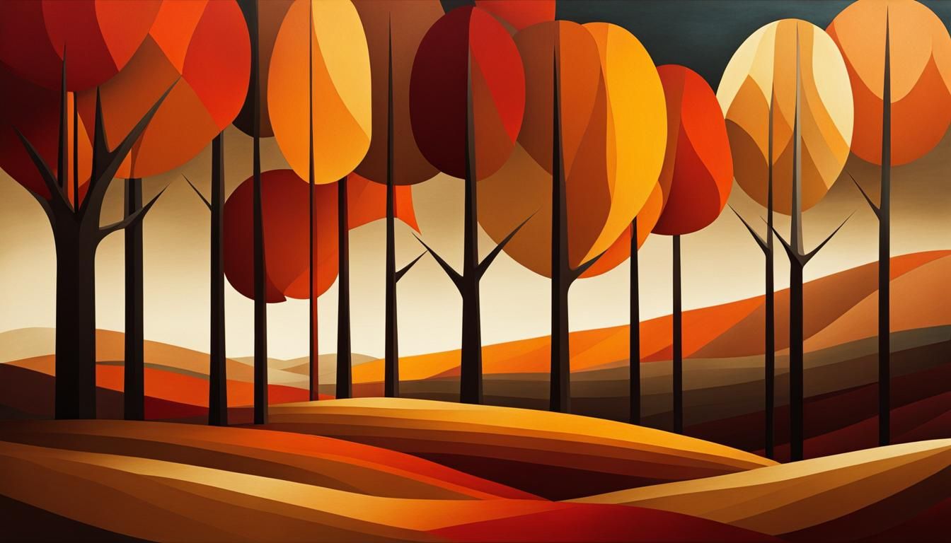 Landscape images in autumn colors in 16:9 format, also available as a template (1/8)