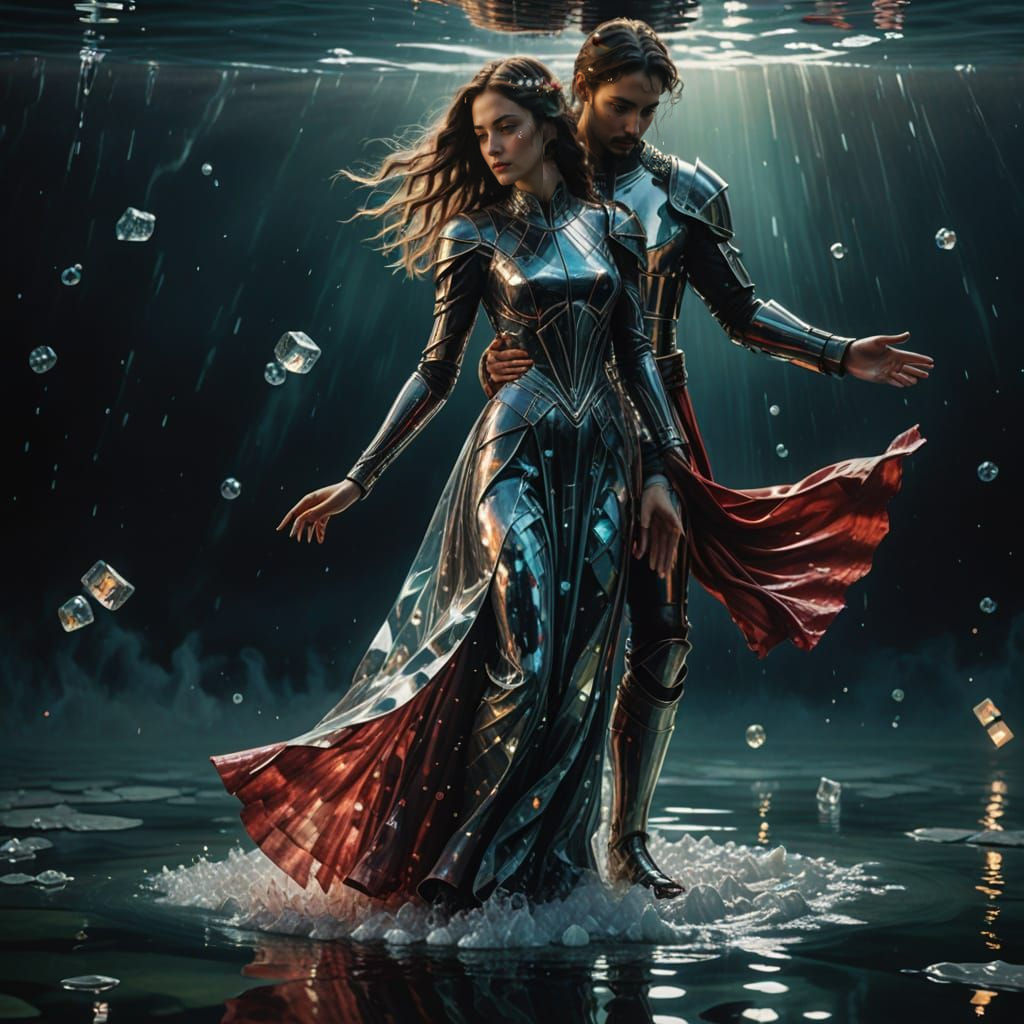 Whispers of a Cosmic Dance in Liquid Mercury Garb