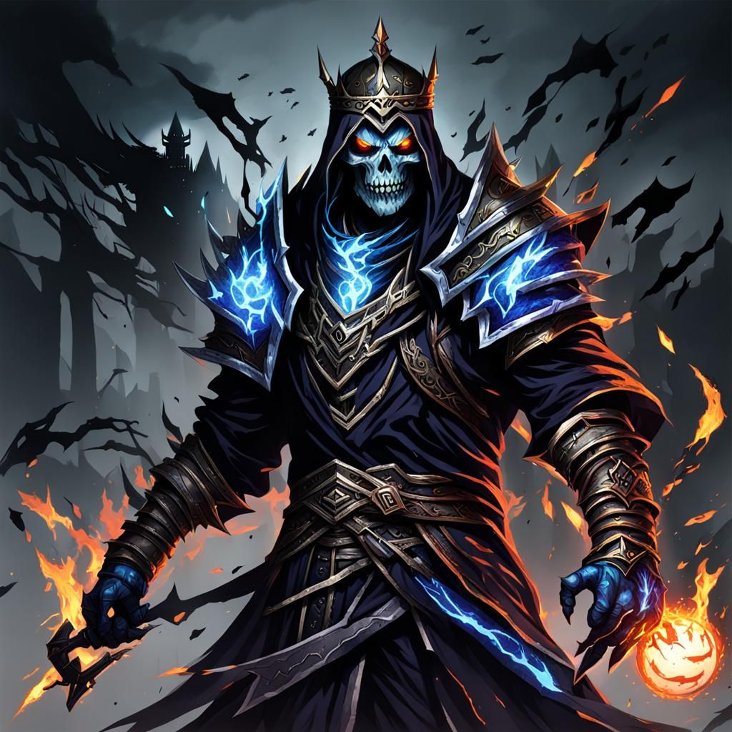 Electric Fire Undead Shadow Assassin King
