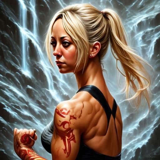 Kaley Cuoco Martial artist