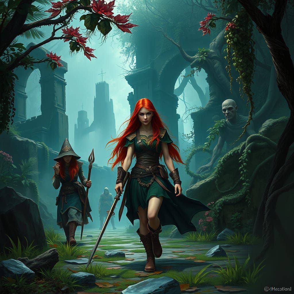 Fantasy Adventure: Witch, Alchemist, and Warrior