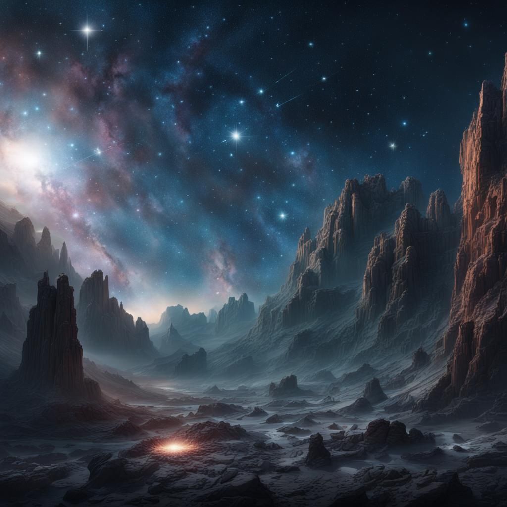 Dramatic Digital Painting of Orion Constellation