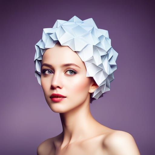 Origami Papercraft Sculpture in 8K Resolution