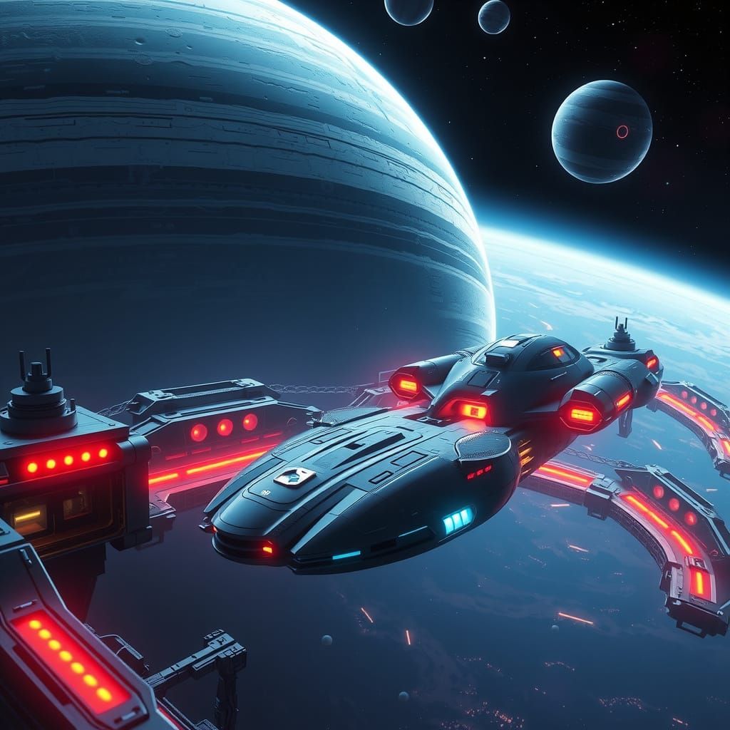 Futuristic Spaceship Docking: Matte Painting in Unreal Engin...