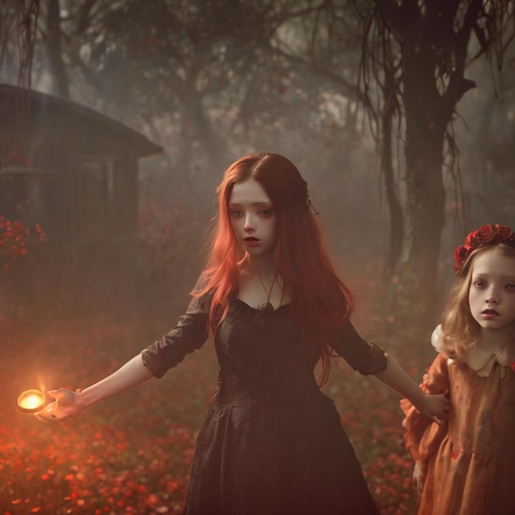 Decadent Tragic Nursery Rhyme in Surreal Style