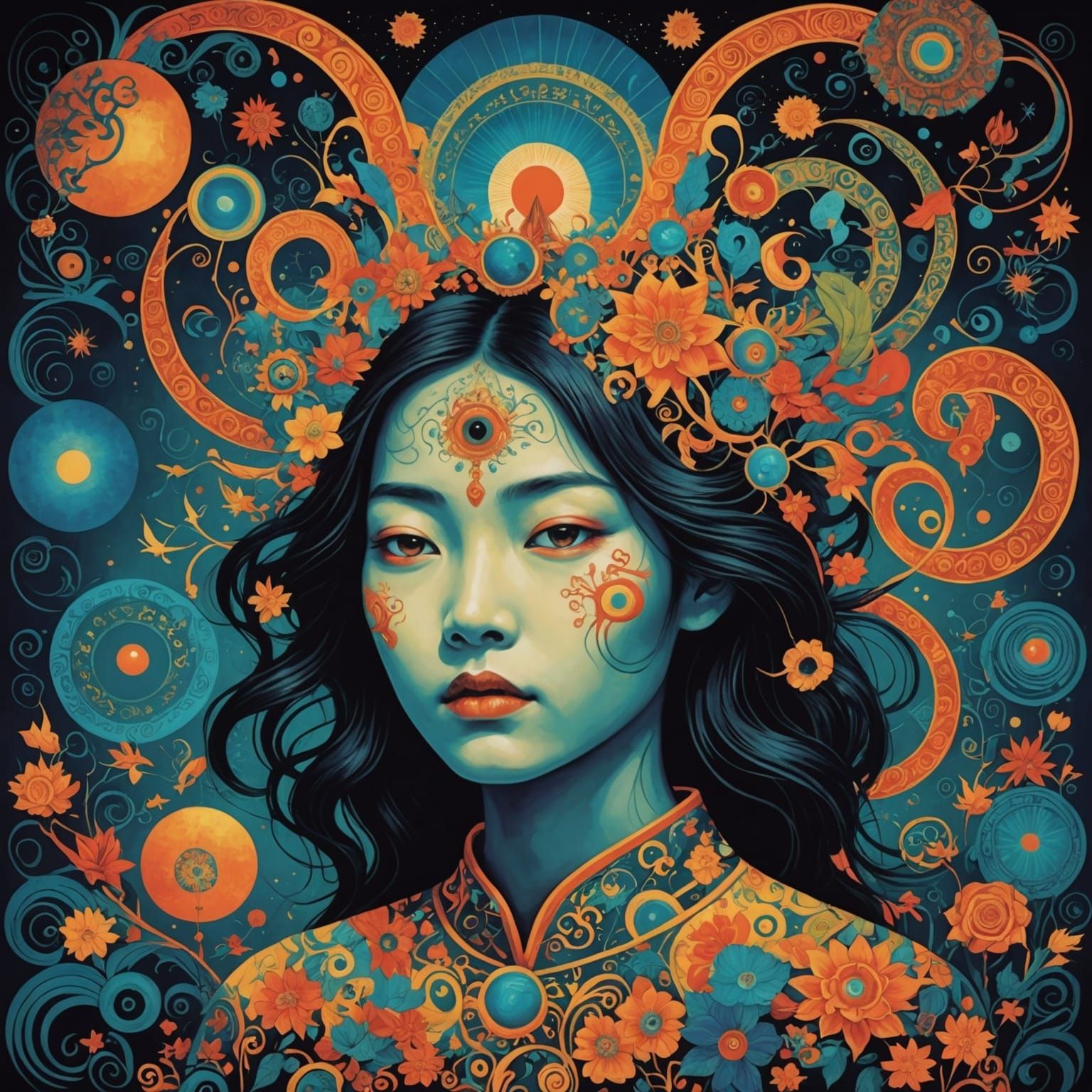 Psychedelic Asian Soul in Dreamscape