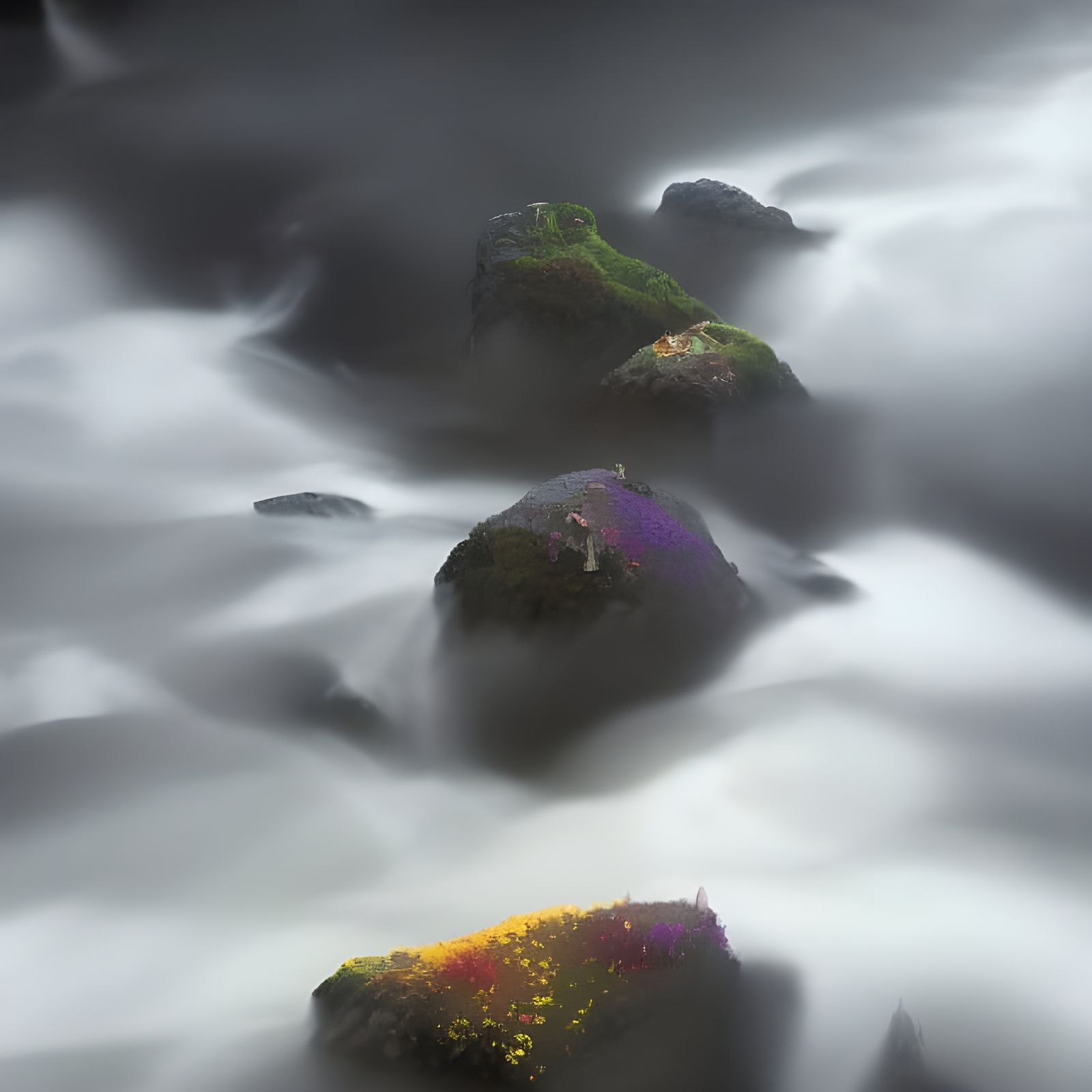 Emotional Mystical Digital Painting with Yearning