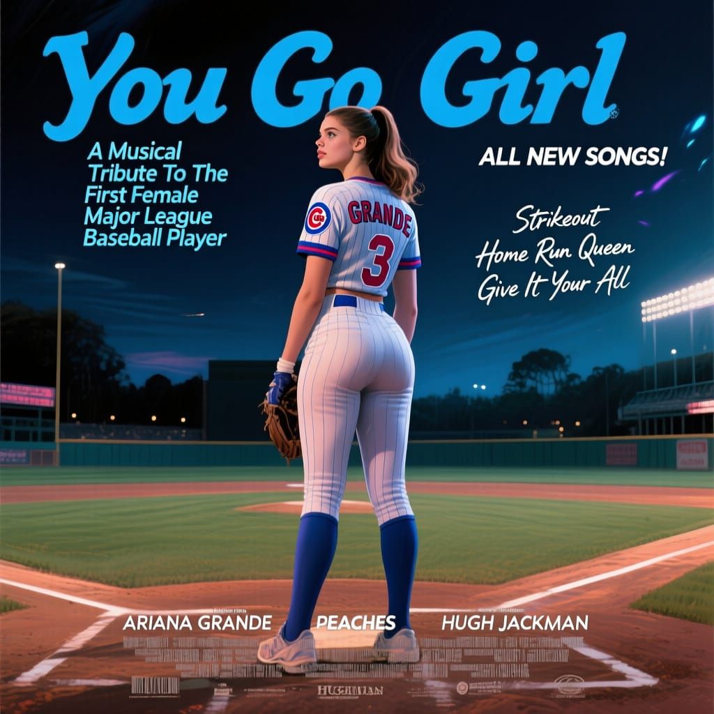 Baseball Player Movie Poster by AI