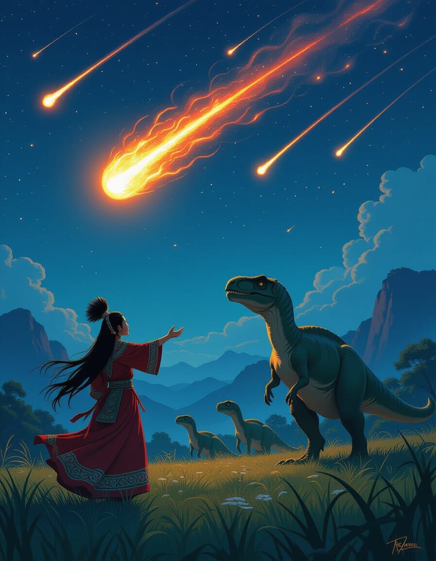 Hmong Shamaness Summons Spirit Animal to Defend Dinosaurs