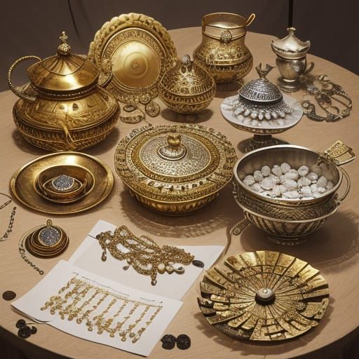 Ancient Gold and Silver Treasures in Vivid Detail