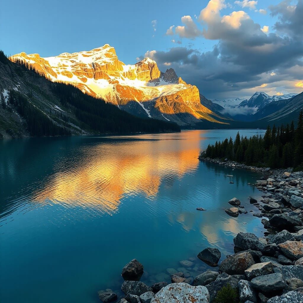 Dreamlike Abstract in Yellow and Black