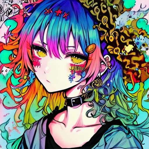 AI Generated Edgy Pastel Style Image