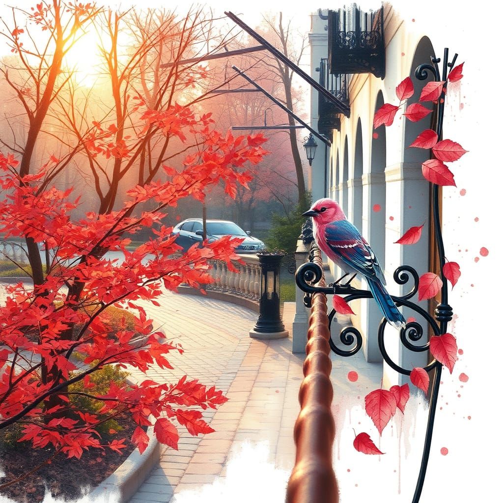 Whispers of Spring in a Dreamy Urban Oasis