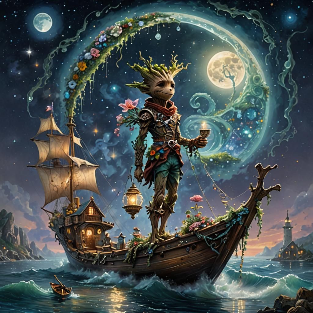 Teenage Groot sailor