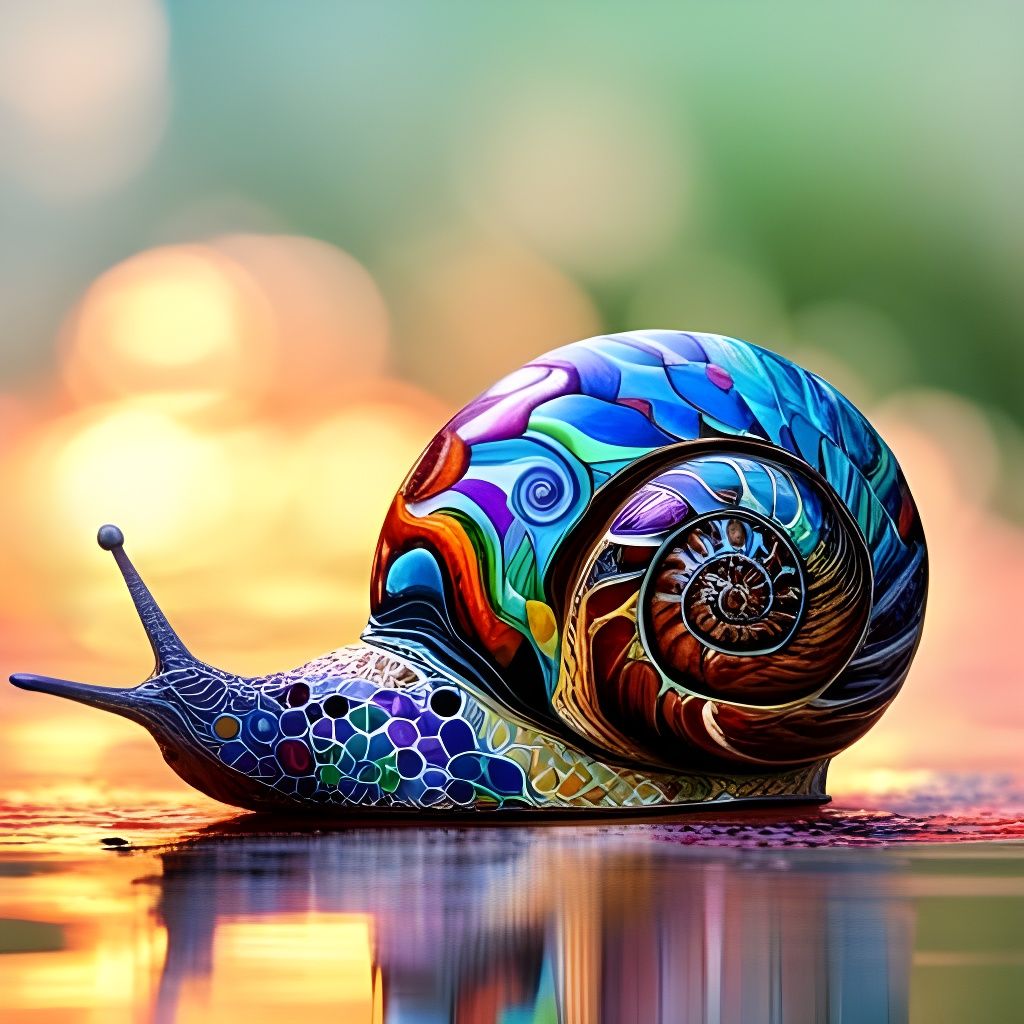 Painted snail
