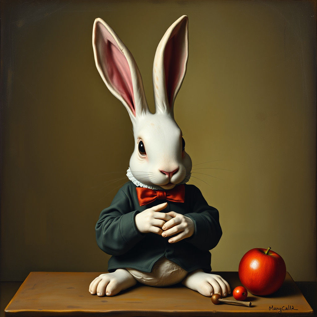 Surreal Rubber Rabbi Rabbit Art Fusion