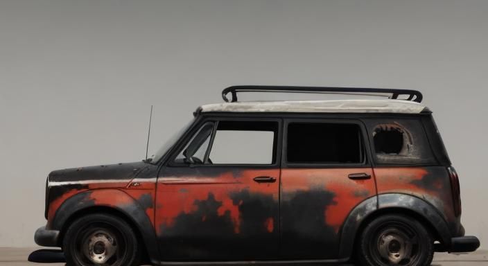 Chopped Kia Soul Rat Rod in Black Bronze