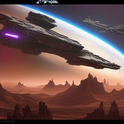 Detailed Star Wars Galaxy Matte Painting