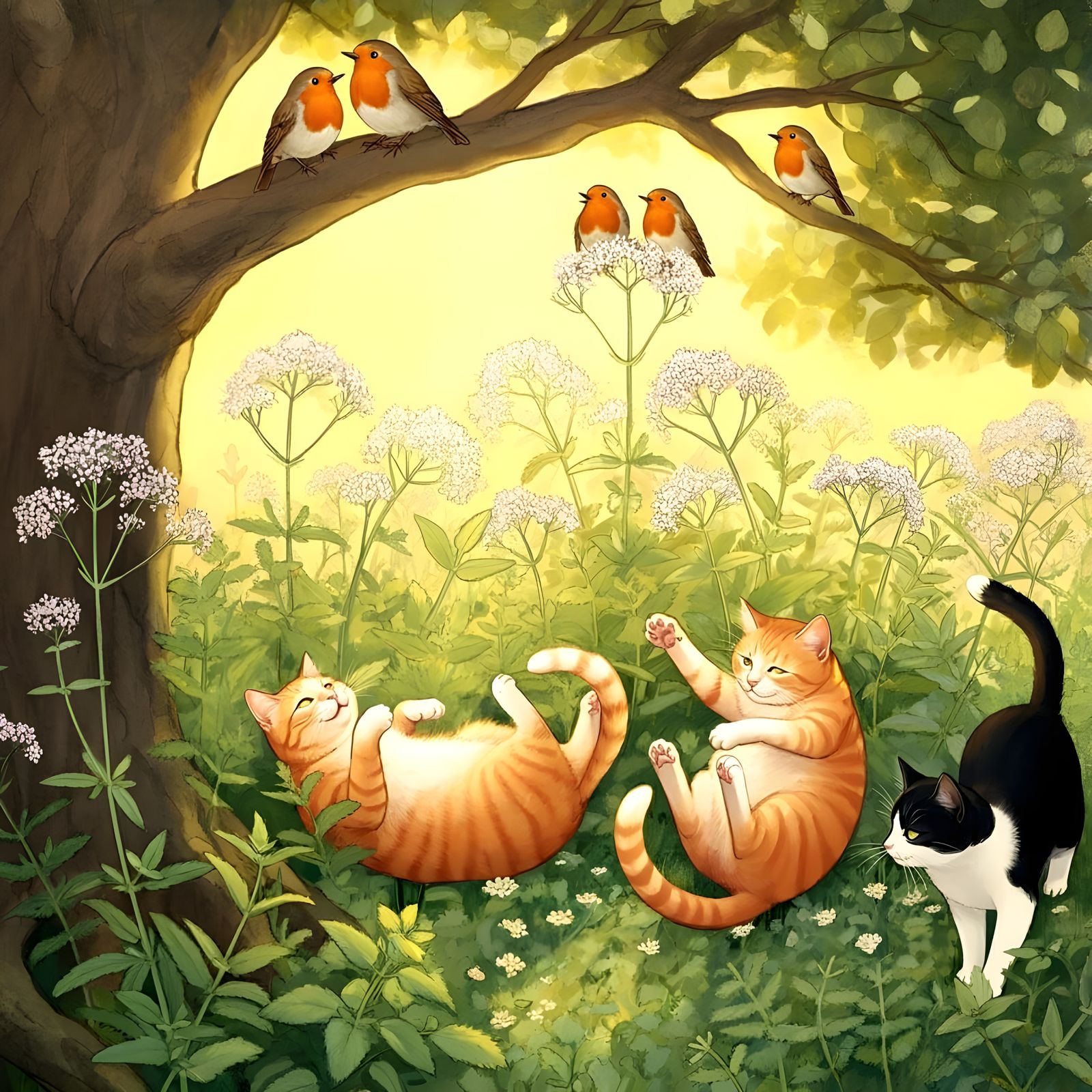 Having fun in the catnip patch