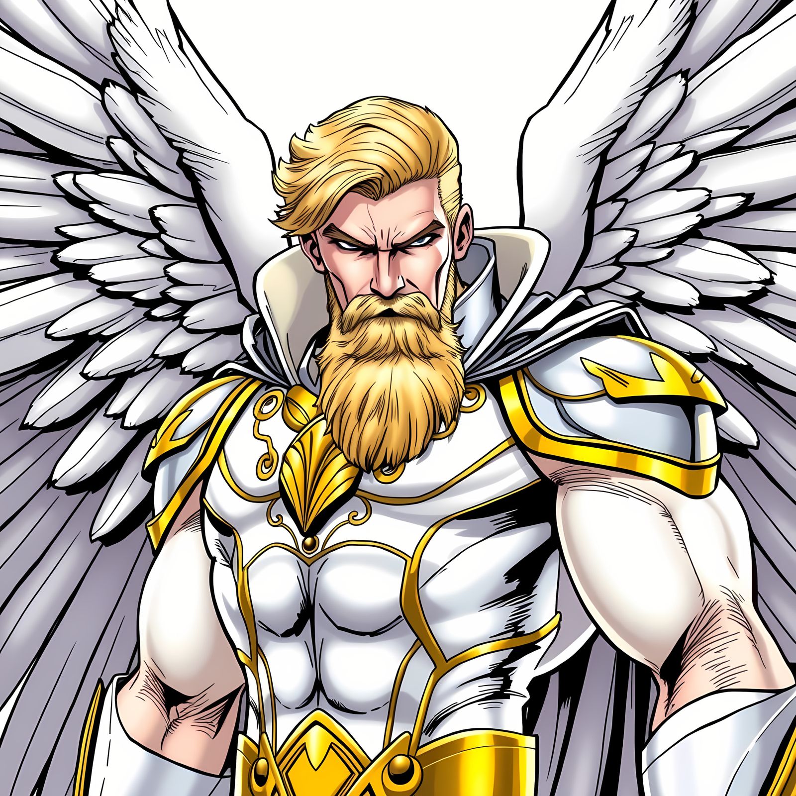 Epic Comic Book Hero in Iconic Marvel Style