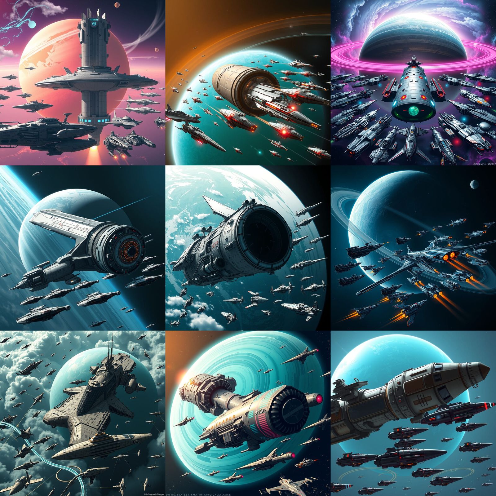 Spectacular Giant Space Station Refueling Stop