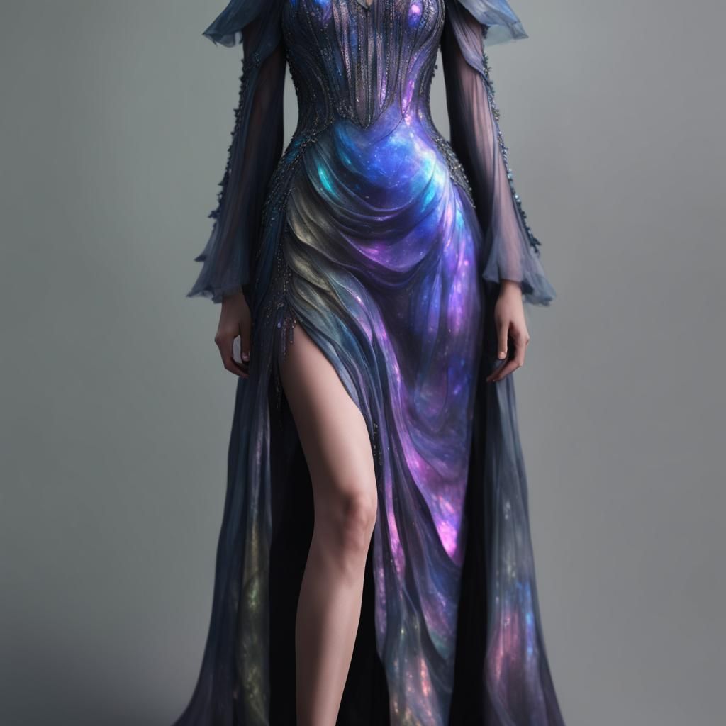 Labradorite met gala dress with blue labradorite with purple labradorite accents& ethereal vibes& magical vibes& witchy ...