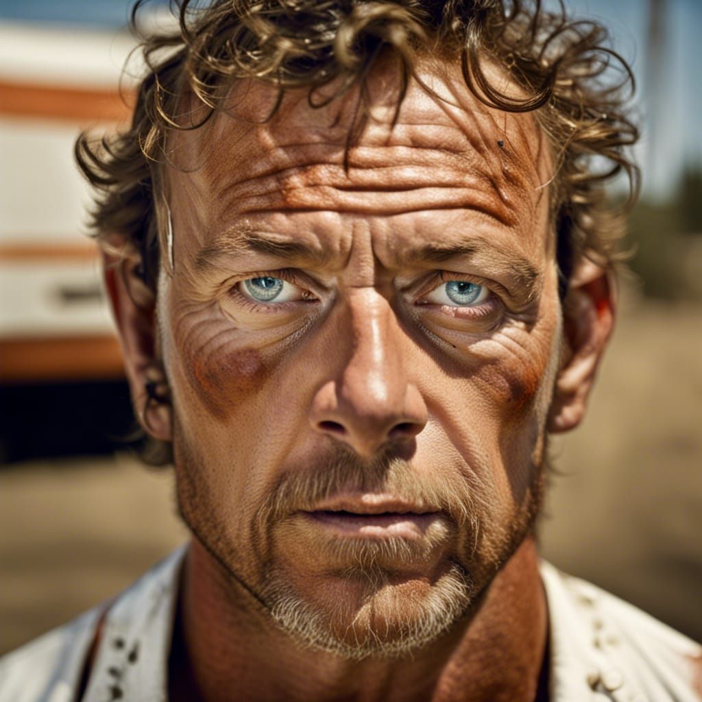 Unfiltered Portrait of a Man in White Jocks